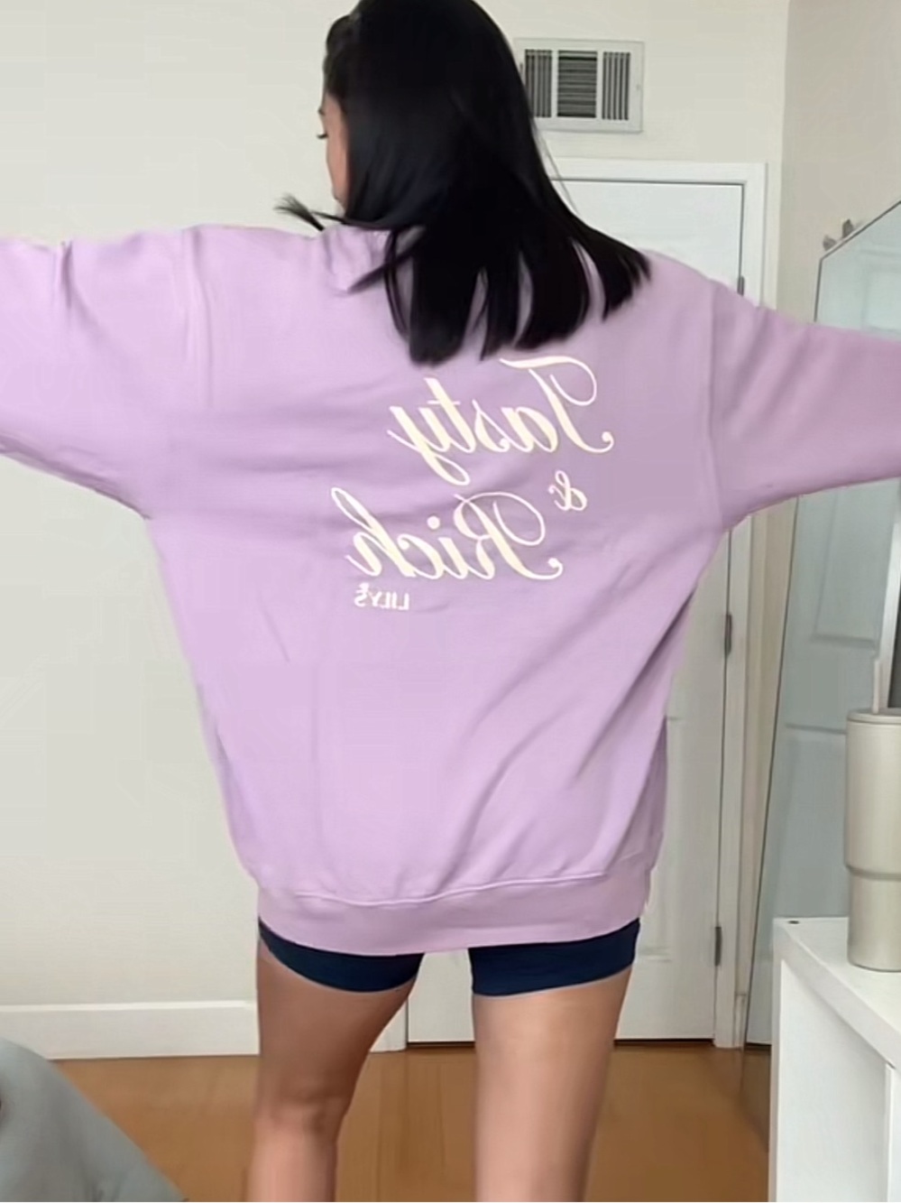 Limited edition Sporty & Rich “Tasty & Rich” Lavender Crewneck